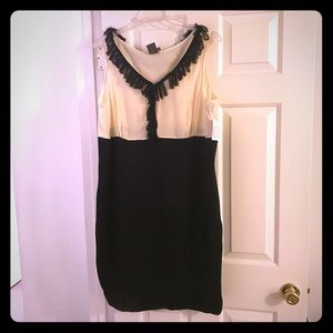 Dress, Black and Cream, Sz 20W